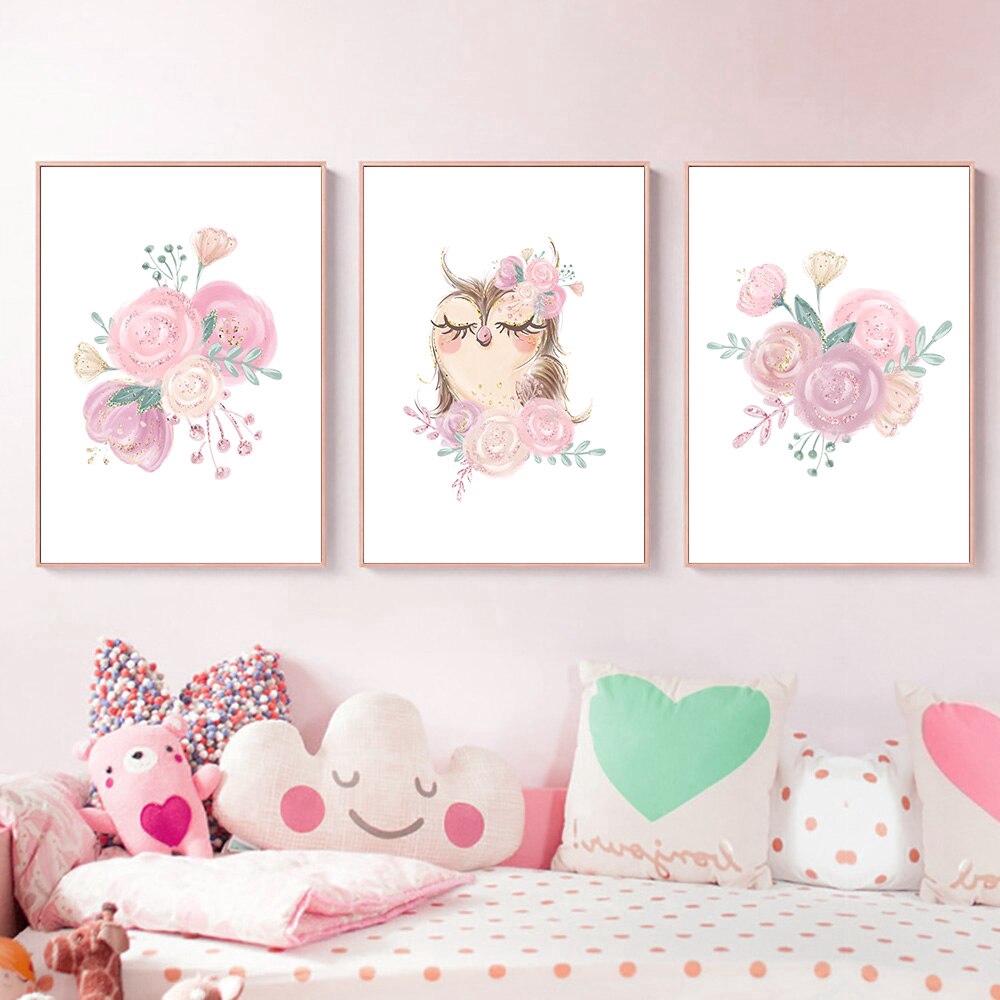 watercolor animal paintings for nursery