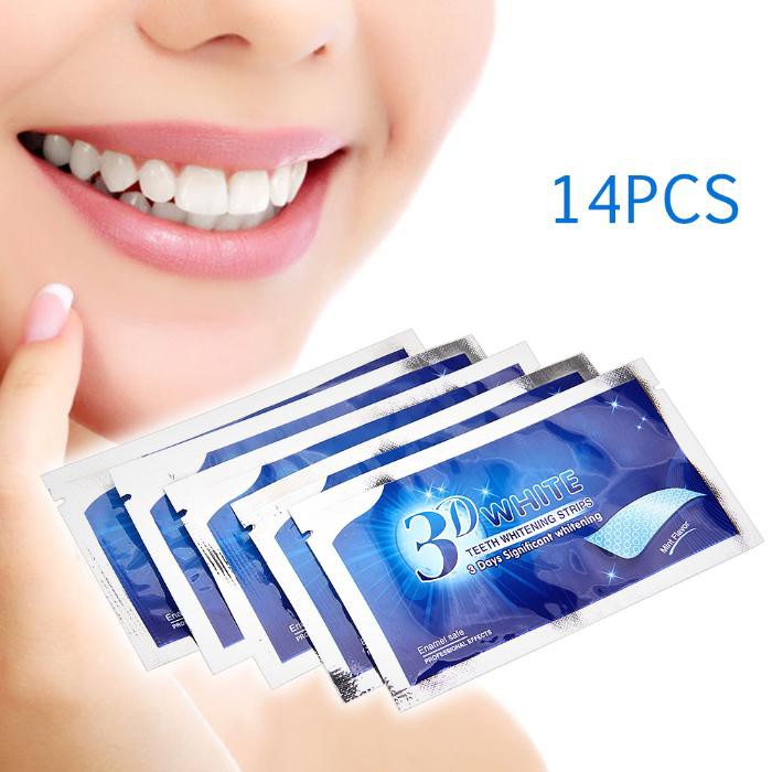 14pcs 3d Advanced Teeth Whitening Strips White Enamel Safe Professional Effects Shopee Singapore