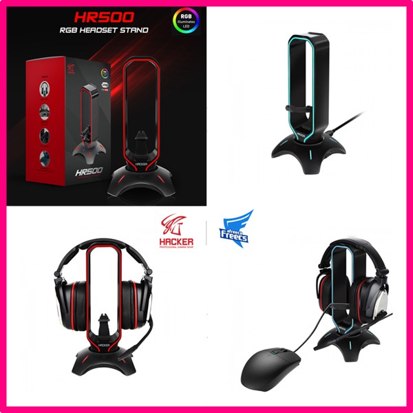 headset stand with light