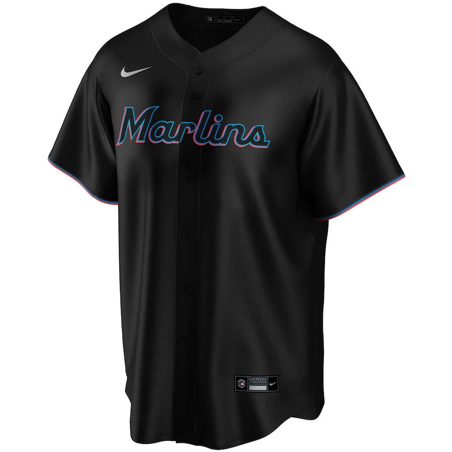 marlins jersey black