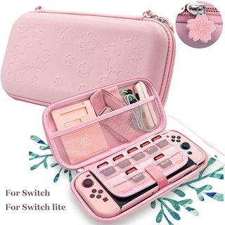 Cute Pink Sakura portable Storage Bag Travel Carry Case Cover for Nintendo switch / Lite game Accessories