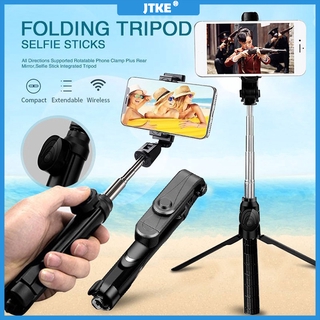 JTKE XT10 Wireless Selfie Stick Tripod Bluetooth Tripod Monopod Selfie Stick