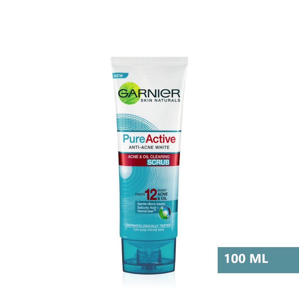 garnier face wash scrub