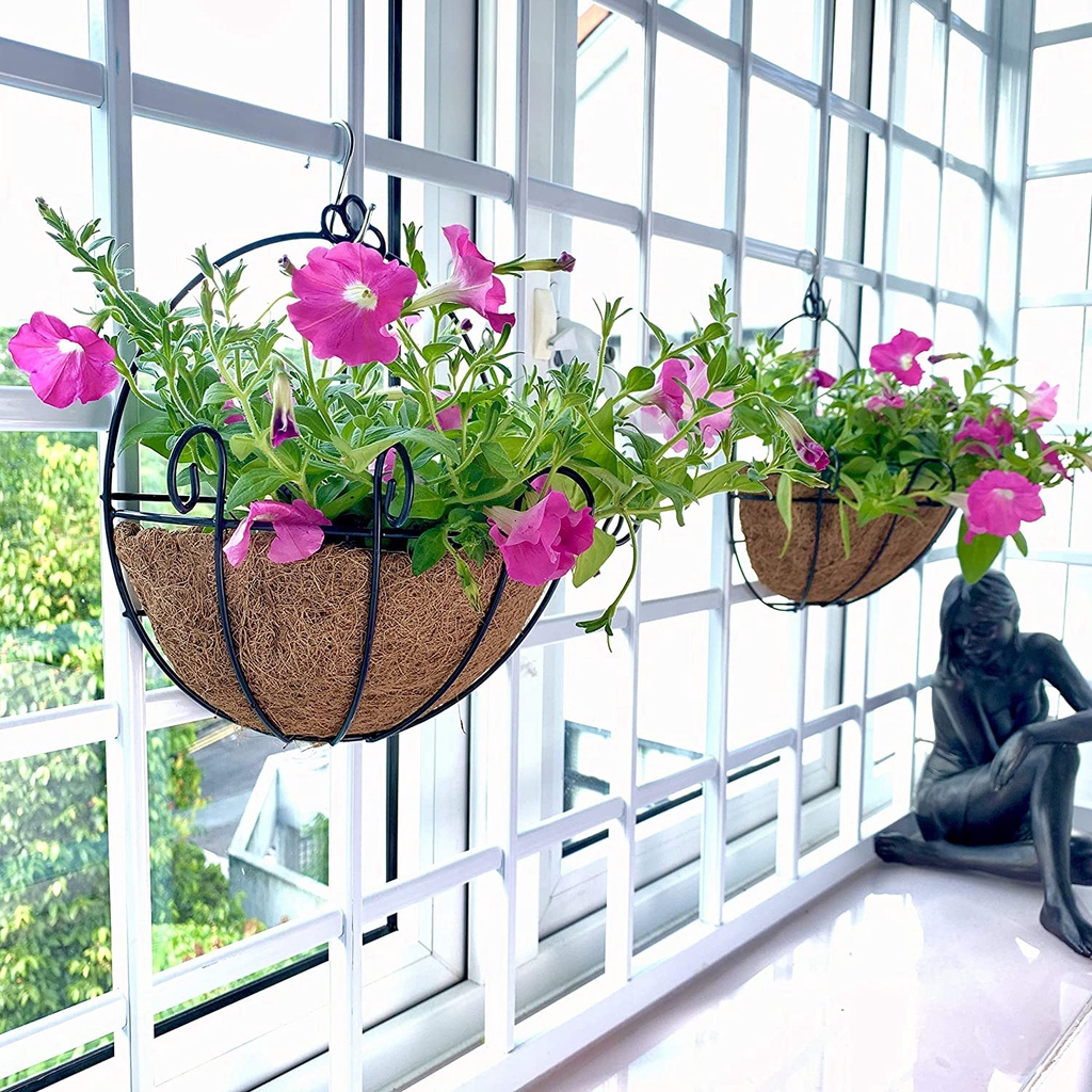 Hanging Baskets for Plants Wall Planter with Coco Liner Indoor