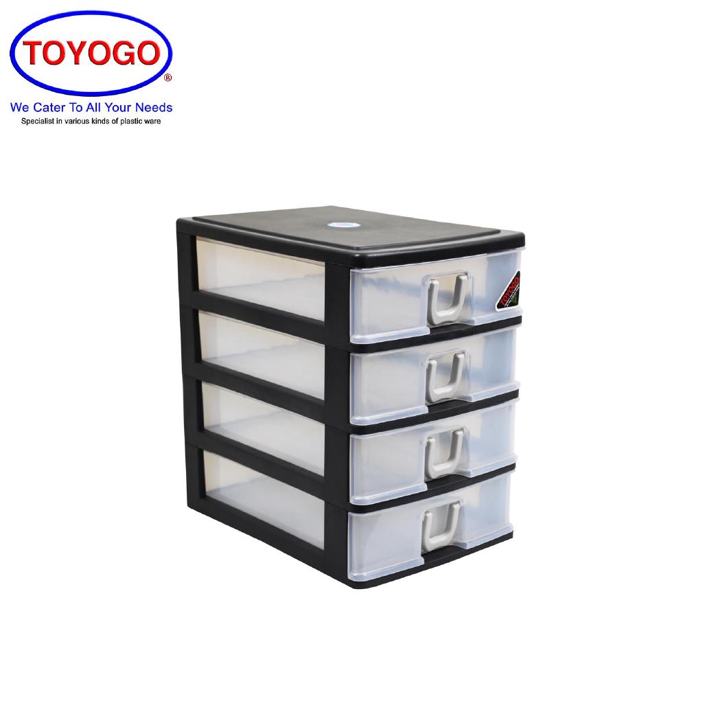 Toyogo Plastic A4 Stationery Drawer 4 Tier 542 4 Shopee