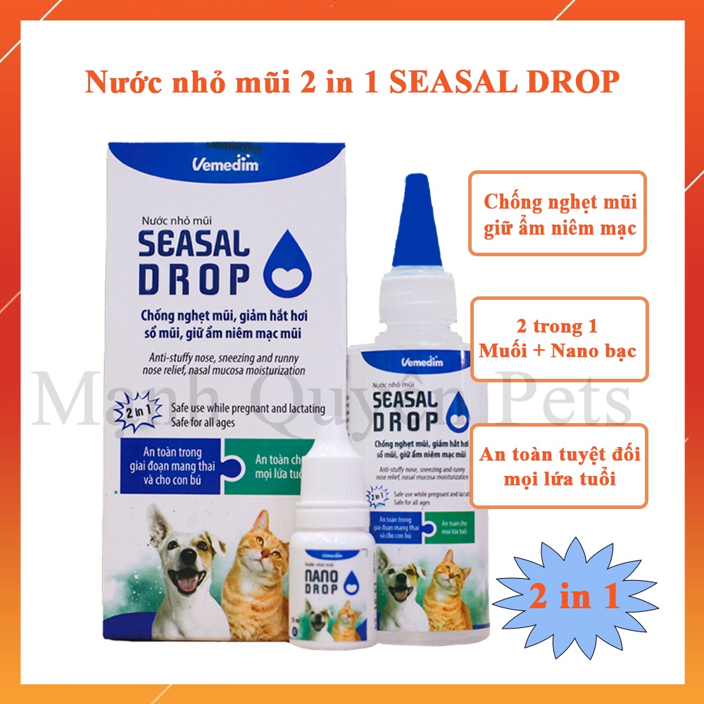 Seasal drop preventing stuffy nose reduce sneezing moisturizing mucosa nasal drops for dogs and