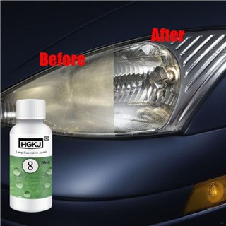 【Ready Stock】HGKJ-8 Car Headlight Headlamp Cleaner Renewer Renovation Scratch Repair Lens Side Mirror Polish 20ml