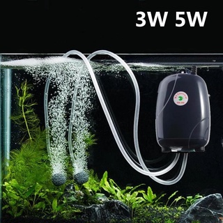 3W 5W Silent Aquarium Air Pump Fish 