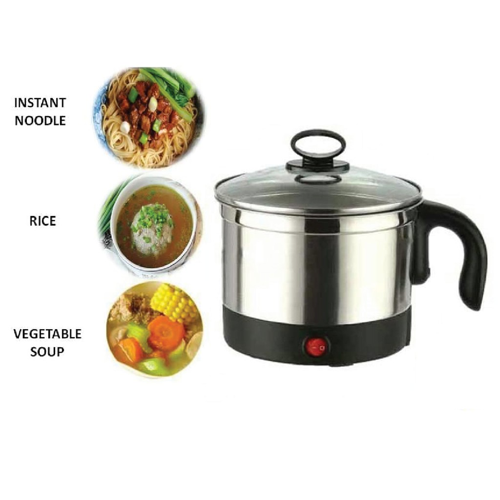 Multifunction Portable Electric Boiler Food Cooker Egg Steamer 18cm Periuk Elektrik Multifungsi Shopee Singapore