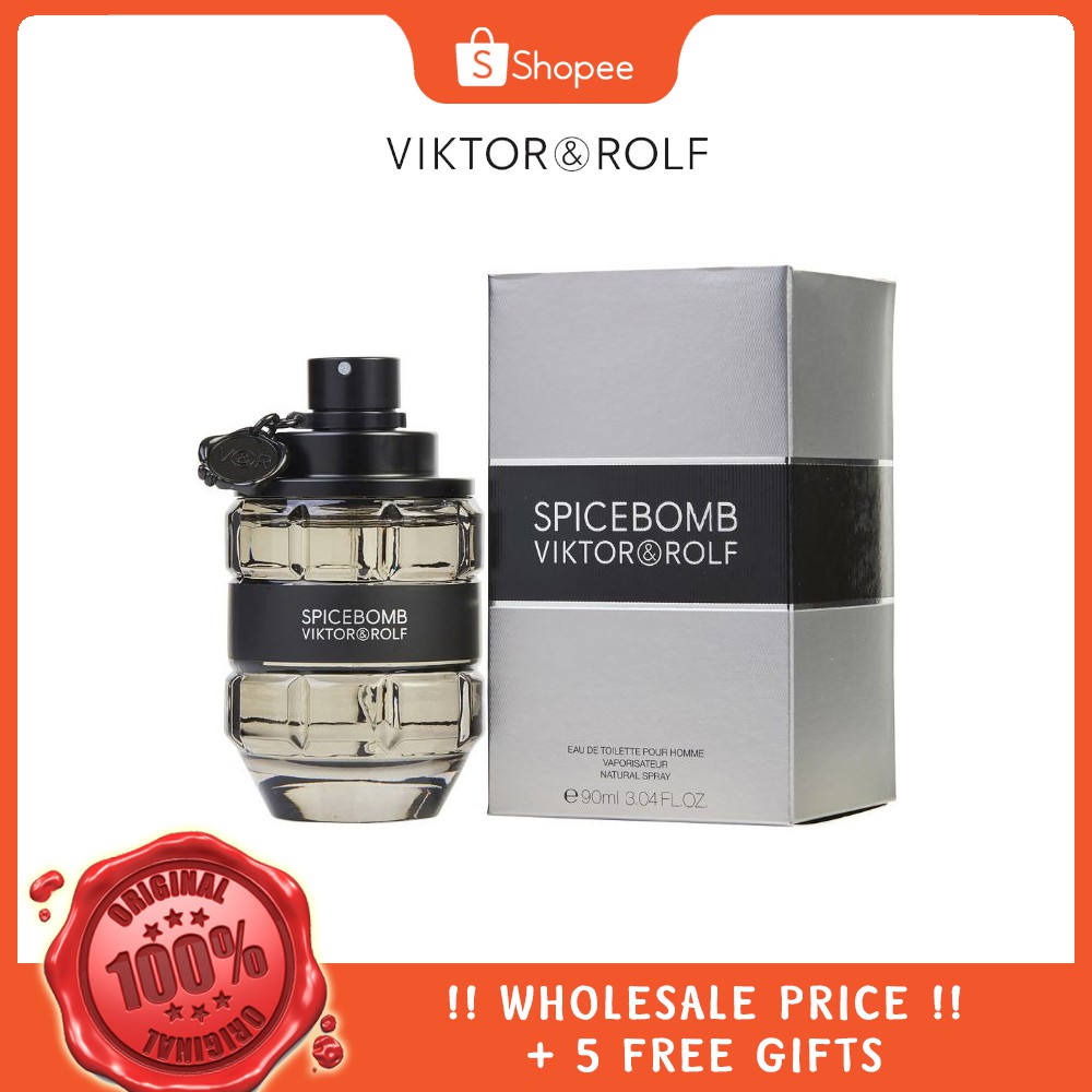 100 Original Viktor Rolf Spicebomb 90ml Edt Perfume Shopee Singapore