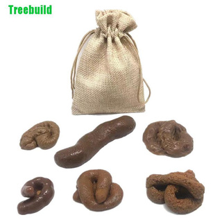 Treebuild | 6PCs fake poop fices pranks gag gift realistic mustache novelty joke trick toys 9ISN