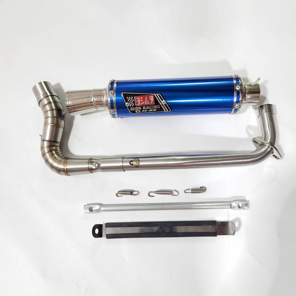 Shen Racing Yoshimura Style Pipe Neck + Steel Tip, Spread, Wave 100S