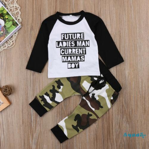 Kids Baby Boy Clothes Mama S Boy Leggings Outfits Shopee Singapore