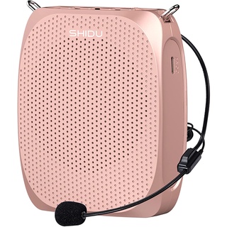 Portable Voice Amplifier SHIDU Personal Speaker Microphone Headset Rechargeable Mini Pa System for Teachers Tour Guides Coaches Classroom Singing Yoga Fitness Instructors