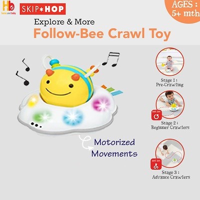 follow bee crawl toy