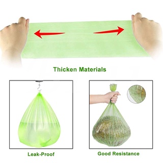 100pcs Biodegradable Garbage Bag Trash Rubbish Plastic Bag Environmental Friendly Kitchen Bathroom Livingroom Pets Home #4