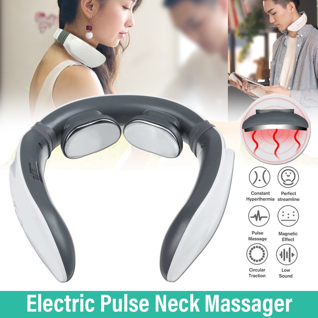 Smart Electric Pulse Neck Massager with Heating Function Travel Neck