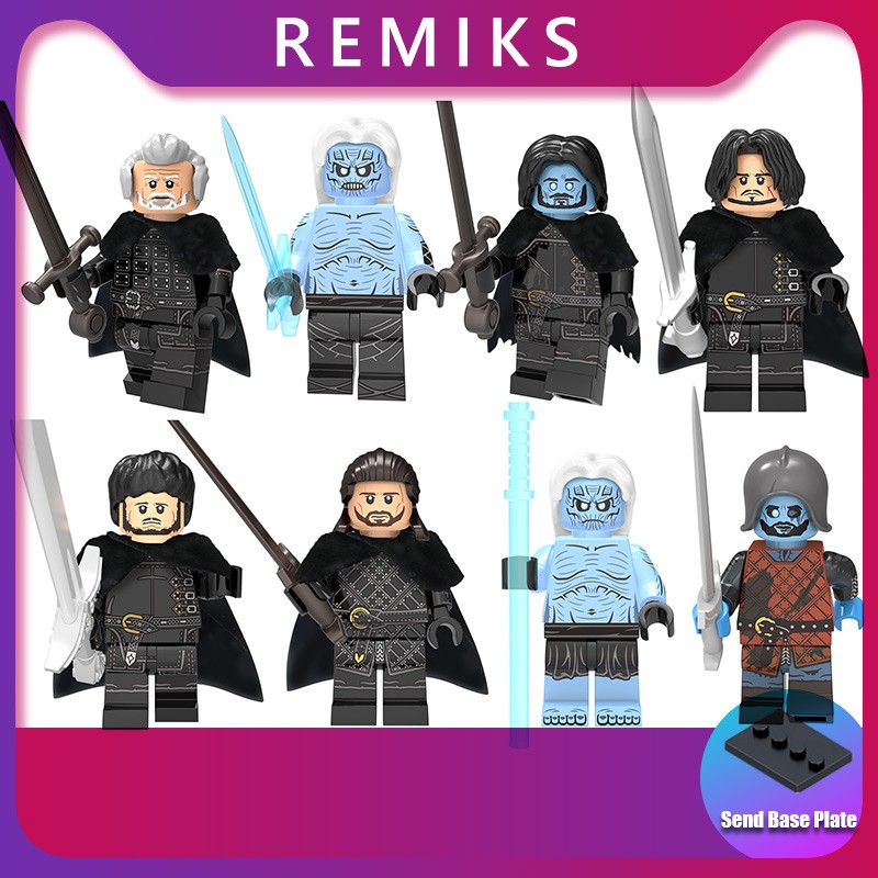 White Walker Game Of Thrones Lego Moc Minifigure Gift For Kids 