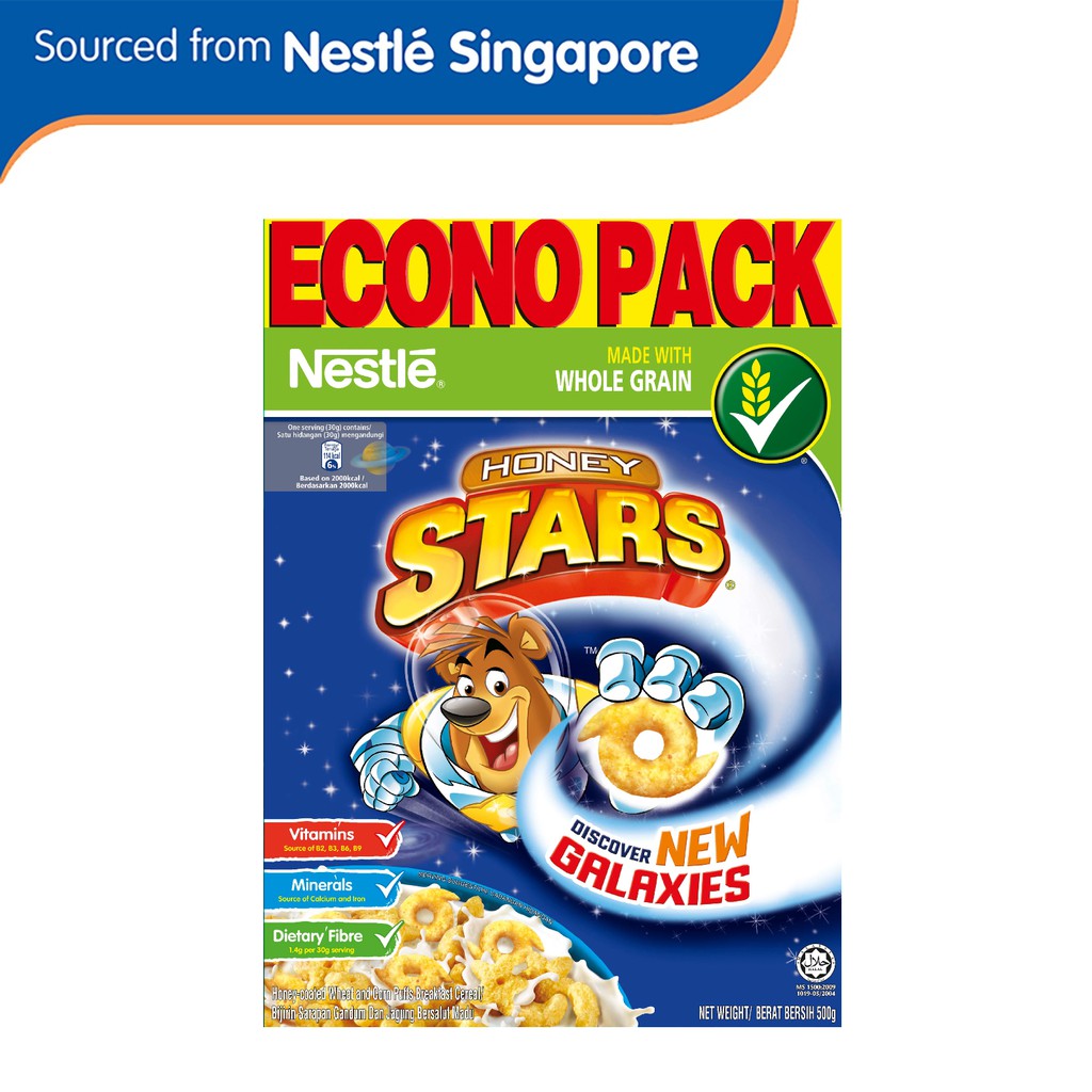 Nestle Honey Stars Cereal with Whole Grain (500g) | Shopee Singapore