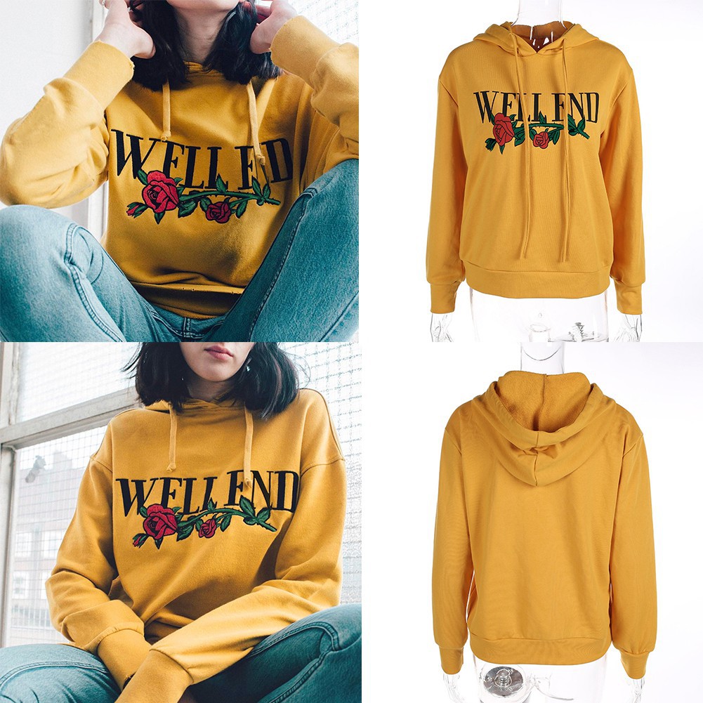 yellow hoodie sweater