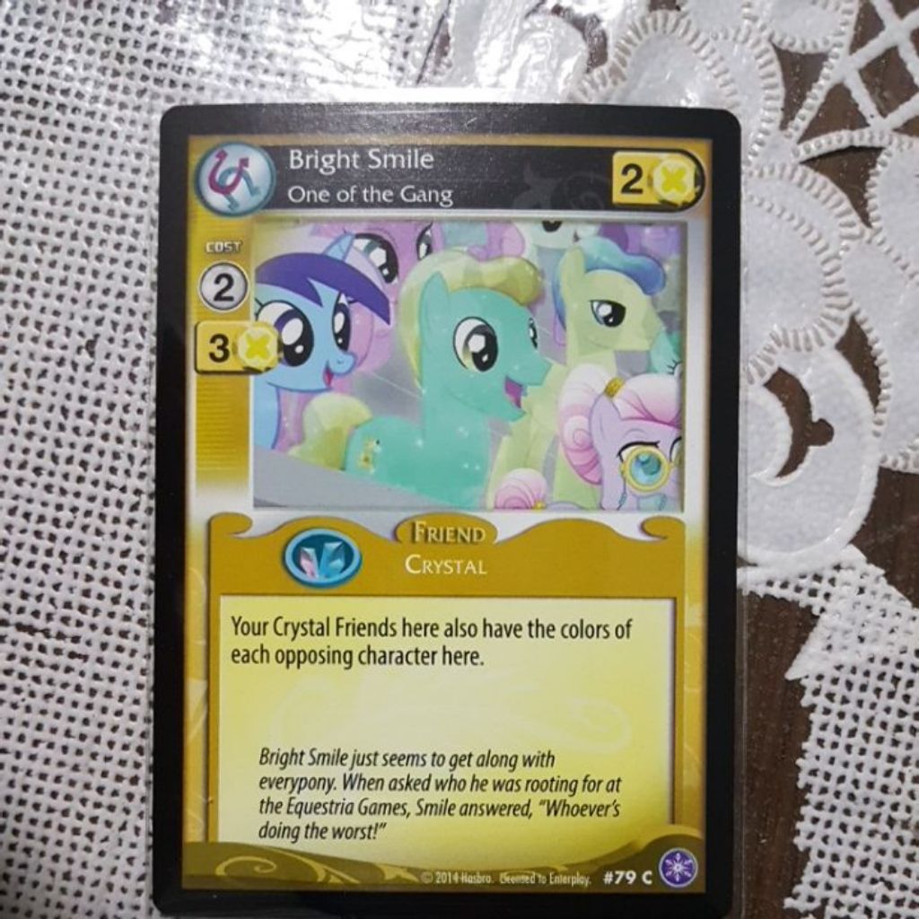 Mlp Collectible Card Game 79c Bright Smile Shopee Singapore