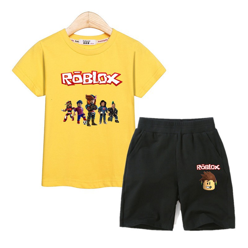 Boys Girls Clothes Roblox 2 Piece Set Kids Costume Fashion Baby Suit Shopee Singapore - baby clothes roblox