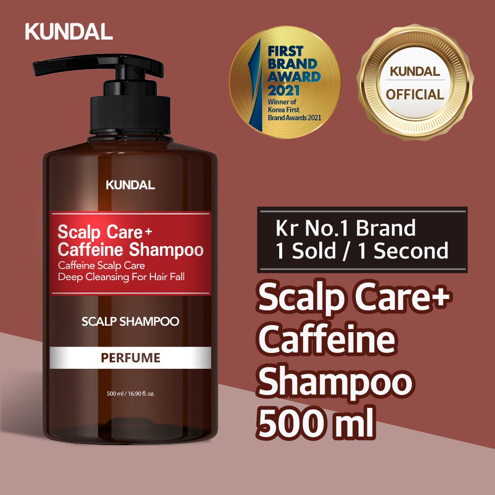 [KUNDAL]Caffeine Anti Hair Loss Perfume Shampoo 500ml Shopee Singapore