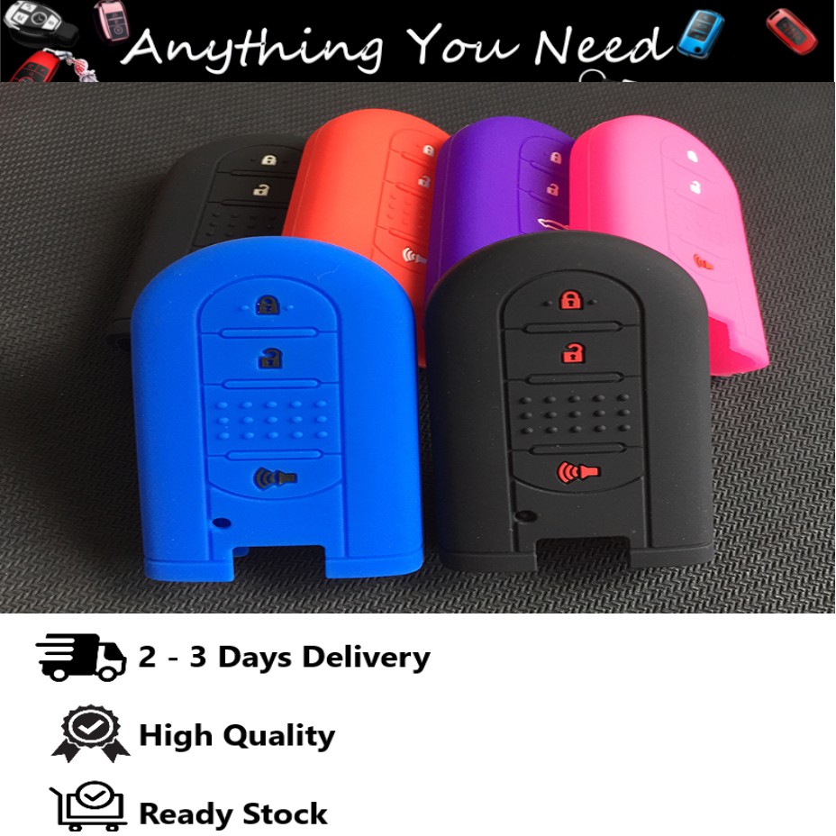 Perodua Bezza Myvi Aruz Aixa Alza Remote Car Key Silicone 