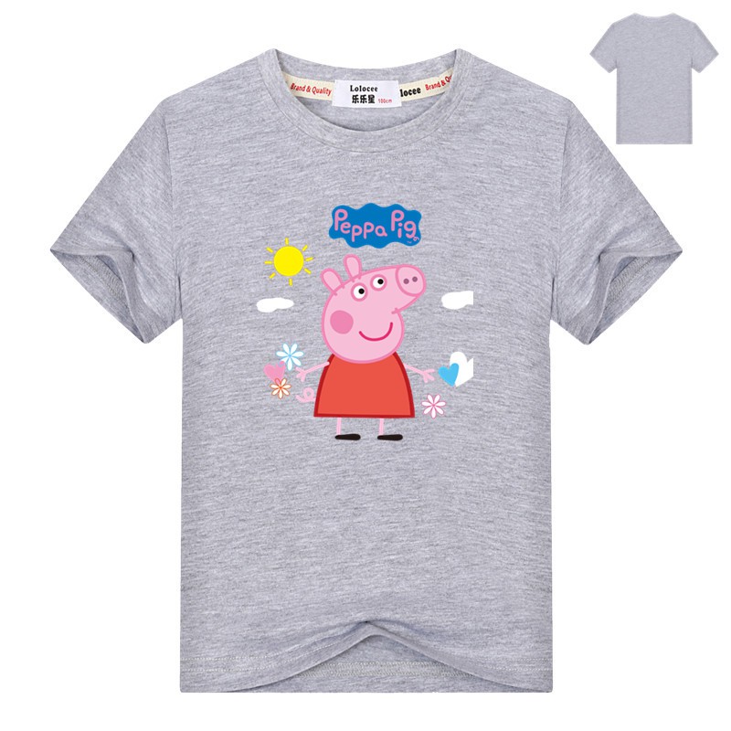 Peppa Pig Baby Clothes Girls Kids T Shirt Tee Cartoon Pink - 