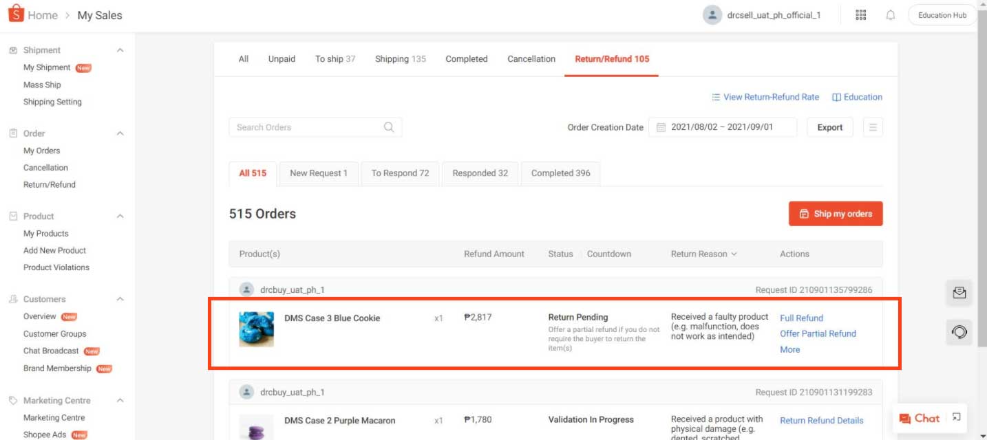Shopee's Return/Refund Process Shopee PH Seller Education Hub