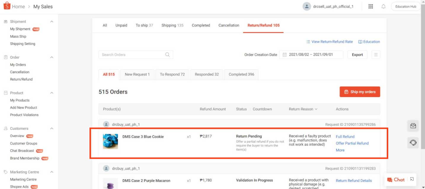 Shopee's Return/Refund Process | Shopee PH Seller Education Hub