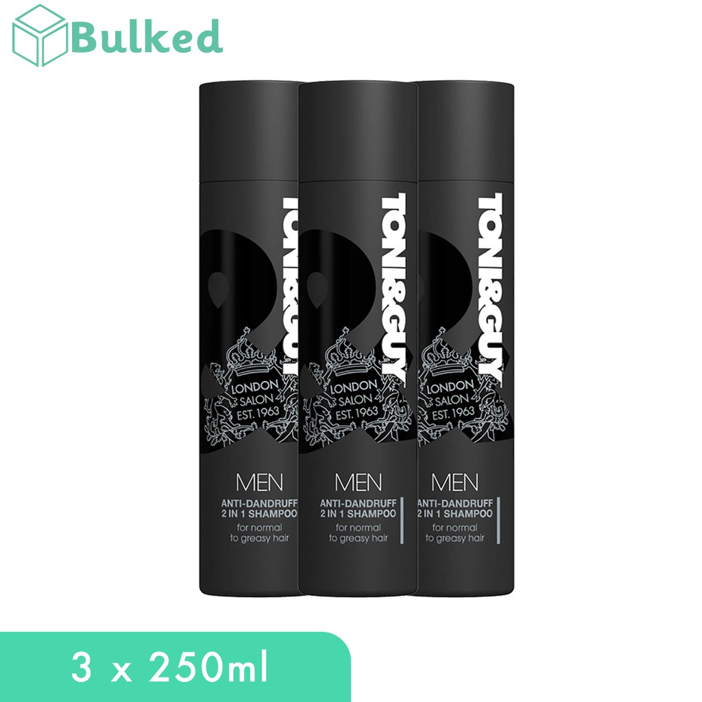 Toni And Guy Shampoo 2 In 1 Men Anti Dandruff 3 X 250ml Shopee Singapore
