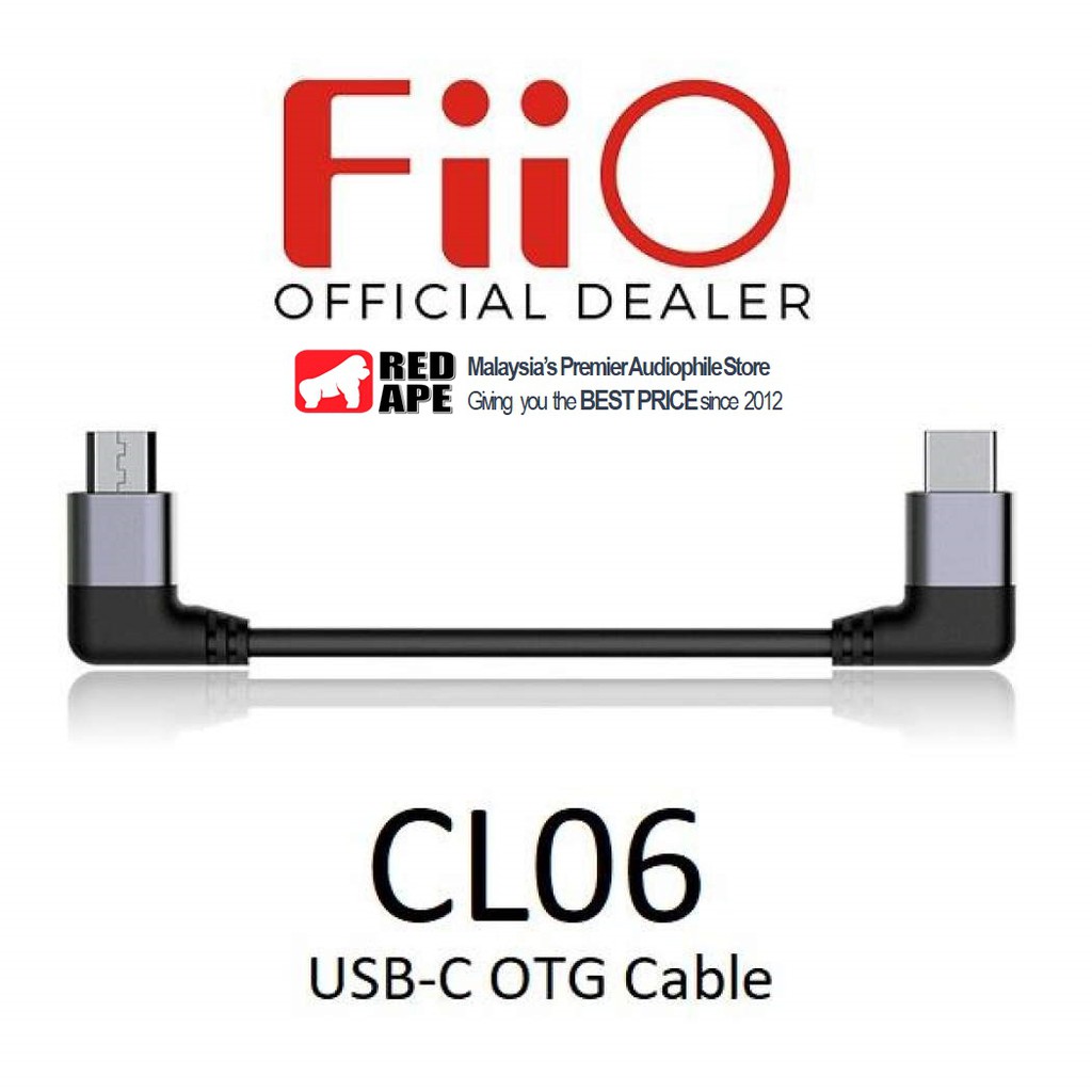 Fiio CL06 Type C to Micro USB OTG Cable | Shopee Singapore