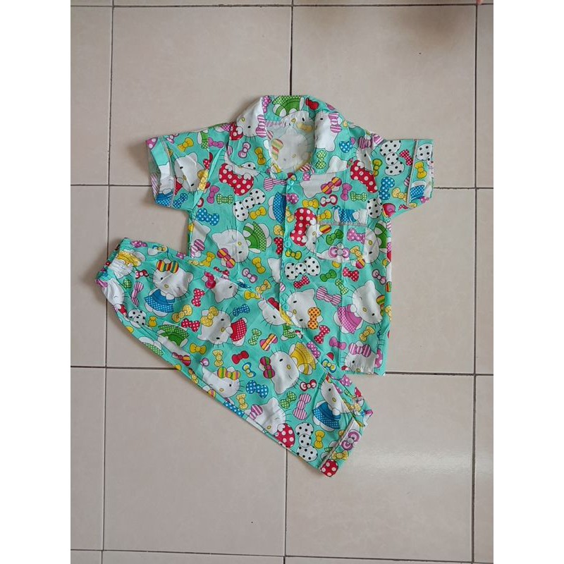 Baju Tidur Budak Butang Pajamas Kids English Sleepwear Kids Shopee Singapore