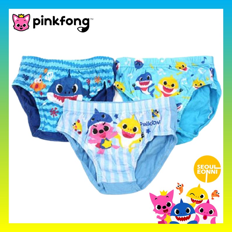 [Pinkfong] Baby Shark Boy panties 3p set / Boy Innerwear / Shipping