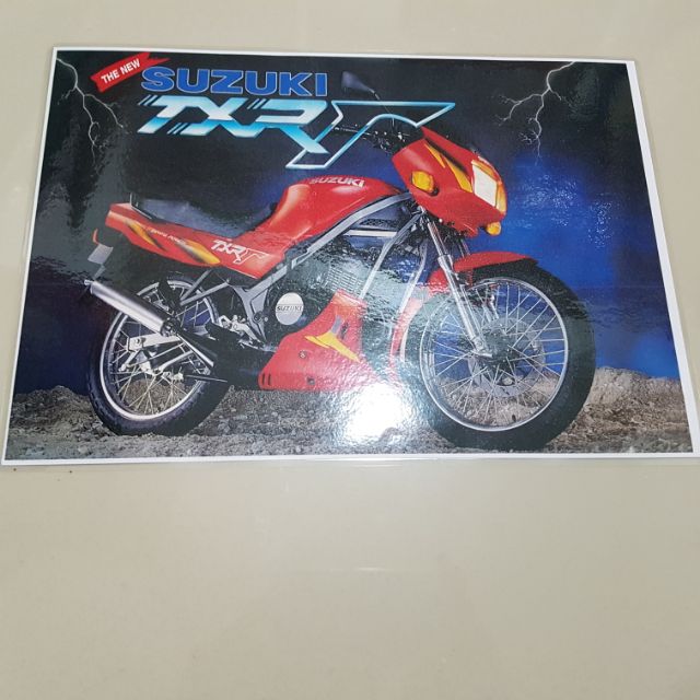 Suzuki Txr150 Gamma Specification Laminate Reprint Pamplet Shopee Singapore