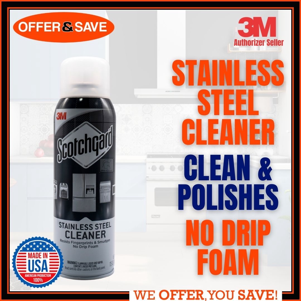 Scotchgard Stainless Steel Cleaner Resists Fingerprints And Smudges No