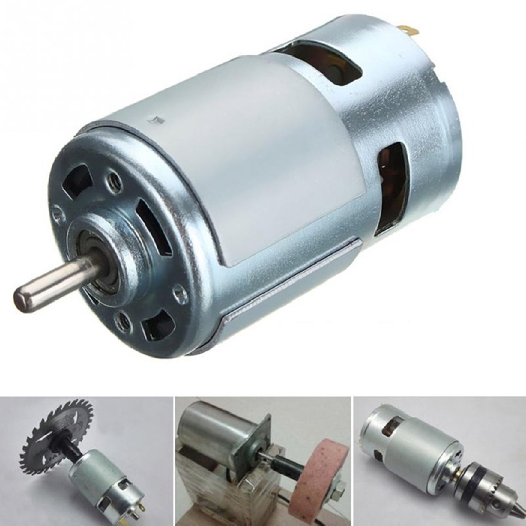 Hoyo 775 Large Torque Motor Dc 12 V 24 V Rpm Ball Bearings Shopee Singapore