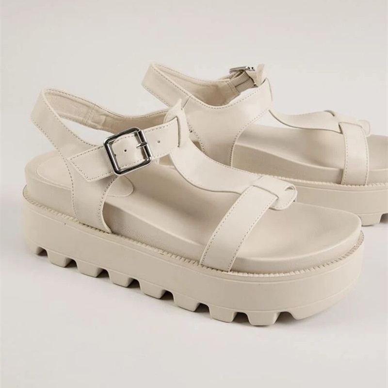 platform sandals white sole