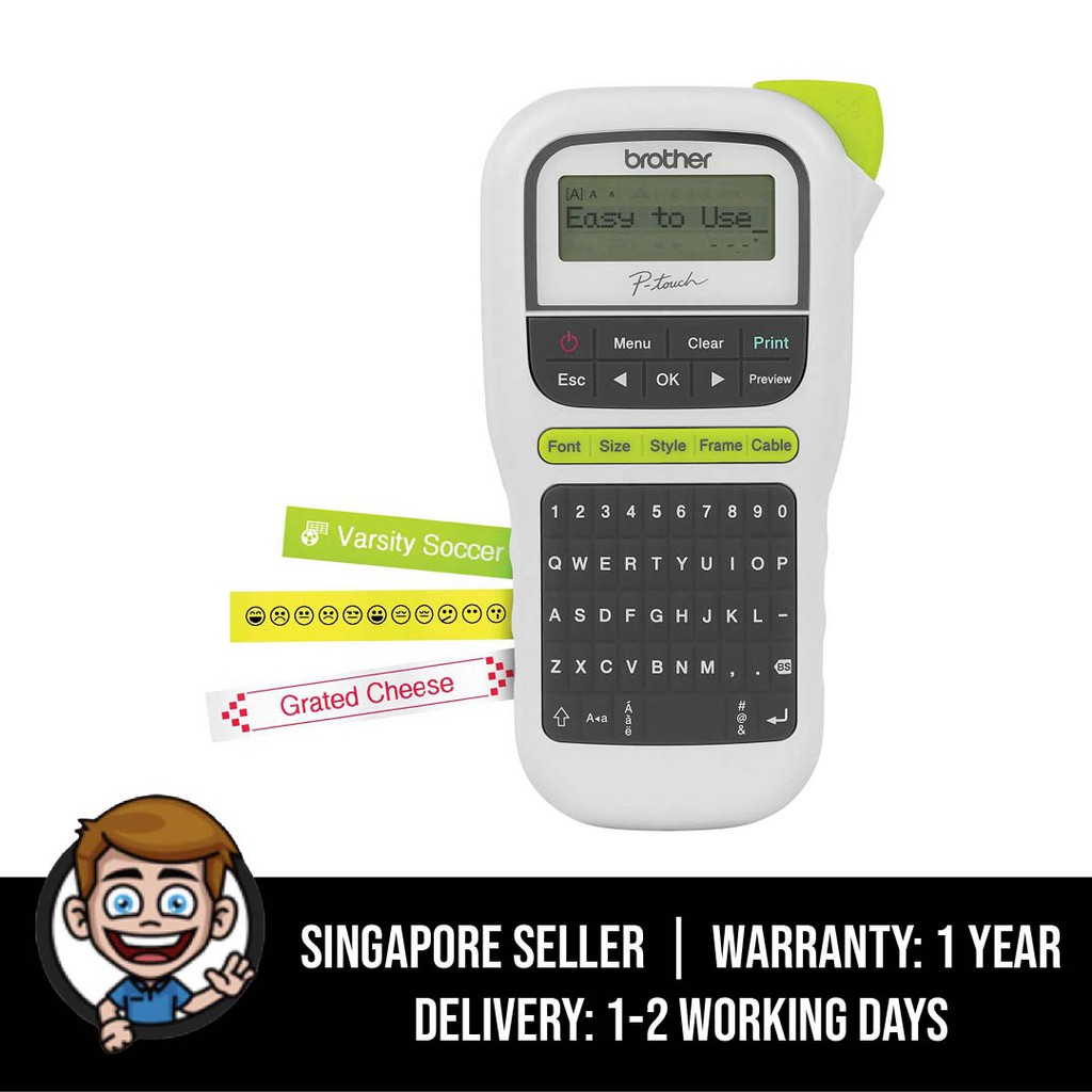 Brother Ptouch, PTH110, Easy Portable Label Maker, Lightweight, QWERTY