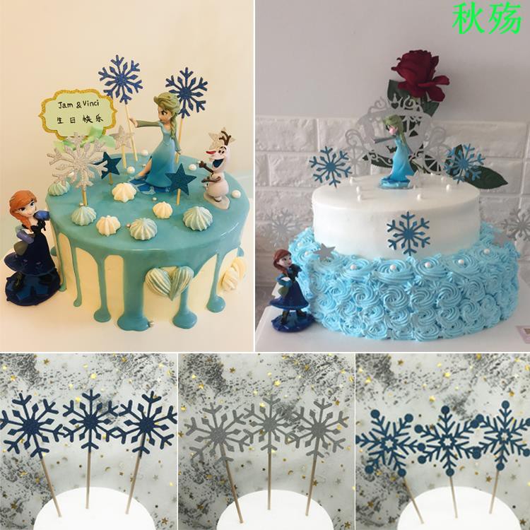Cake Topper Cake Topper Frozen Snowflake Cake Decorating Baking