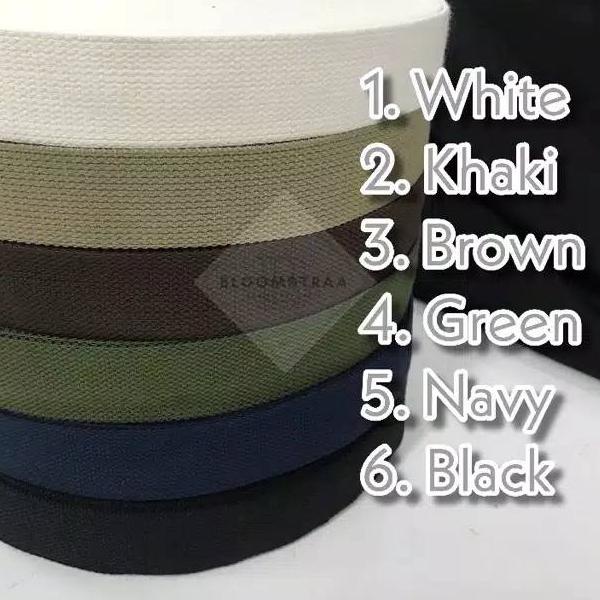 3 8cm 5 Meters 38mm Bing Handle Local Polycotton Bag Strap Bag 38mm Shopee Singapore