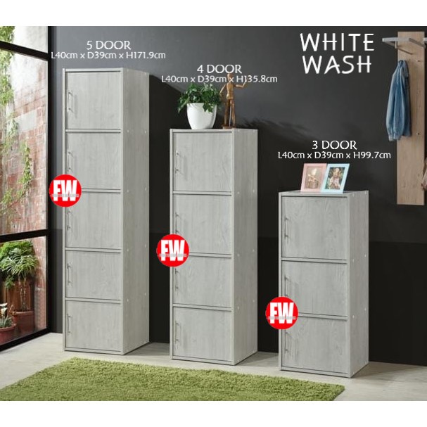 Aden 3colour Bookshelf / / Utility / Storage