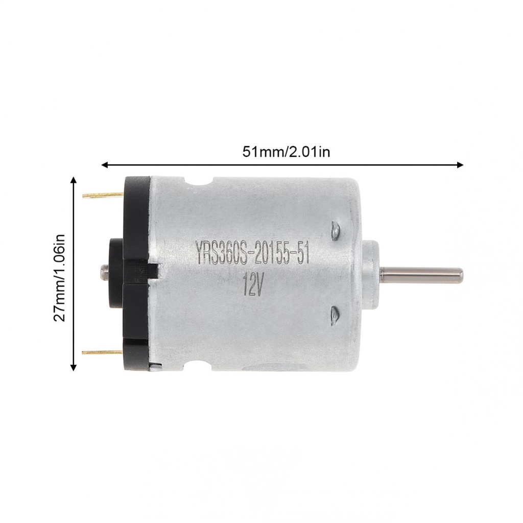DC Motor 6/12/24V 3000-12000RPM High Speed Einzel/Doppel Achse
