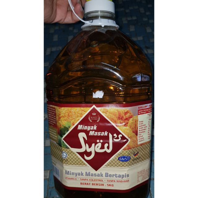 5kg Syed Cooking Oil Muslim Out Shopee Singapore