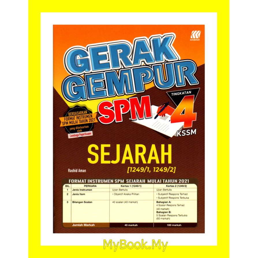 Buku Latihan Sejarah Sasbadi Spm  malakowe