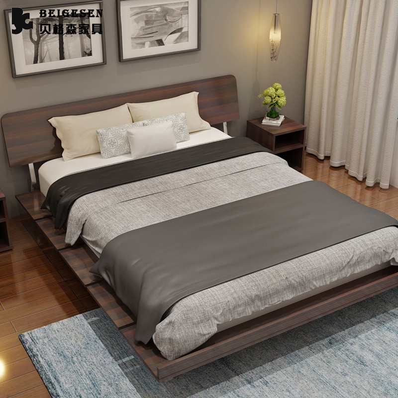 Modern minimalist tatami bed master bed personalized bed 1 ...