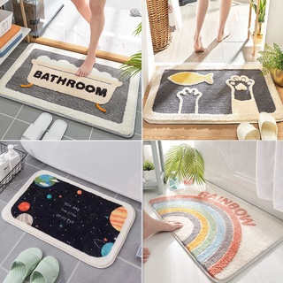 【SG Stock】Floor mat Bath Mat Kitchen Carpet 40*60cm Water Absorption Bathroom Mat Kitchen Floor Mat