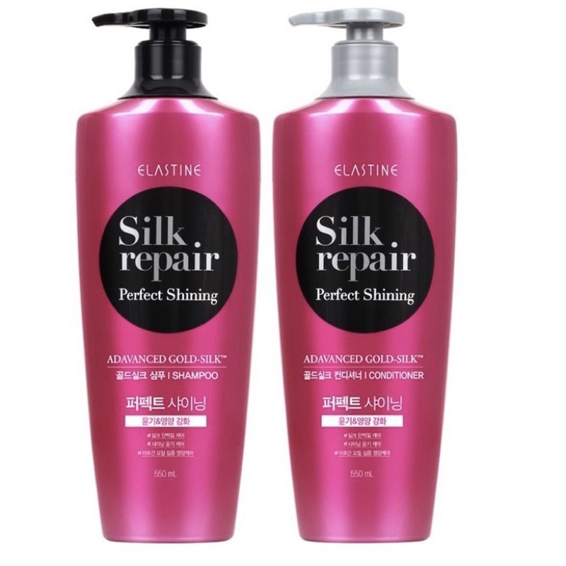 Elastine Silk Repair Perfect Shampoo, Conditioner And Nourishment Set