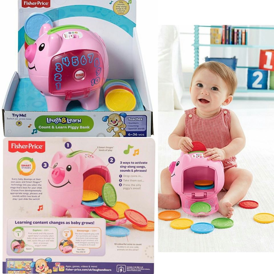 fisher price laugh and learn smart stages piggy bank